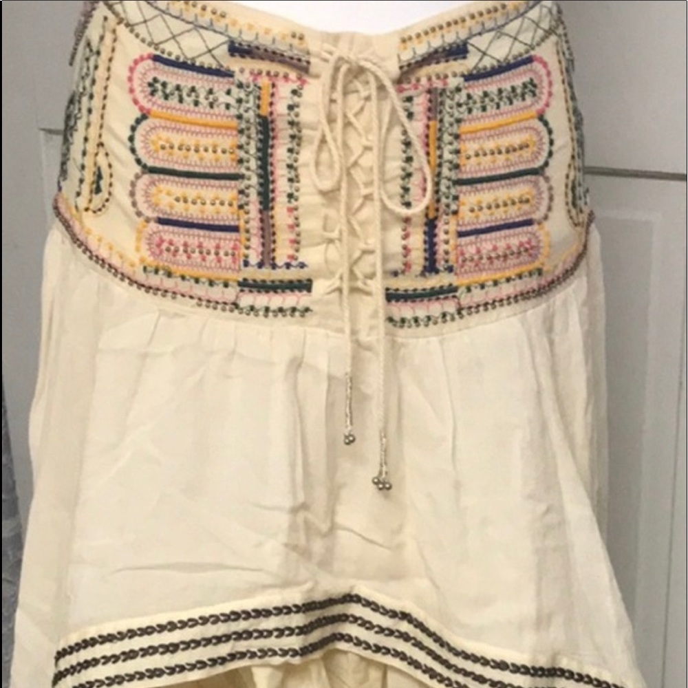 Free People Sun Rises in the East Hi Lo boho skirt. Size 6. Used. Authentic